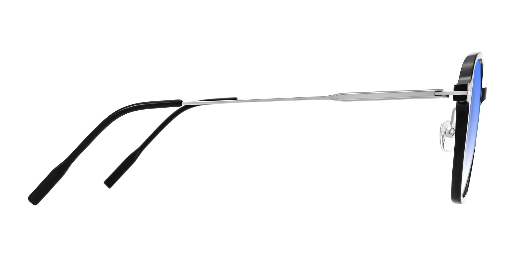 Side of Tulsah in Black with Blue Gradient Lenses