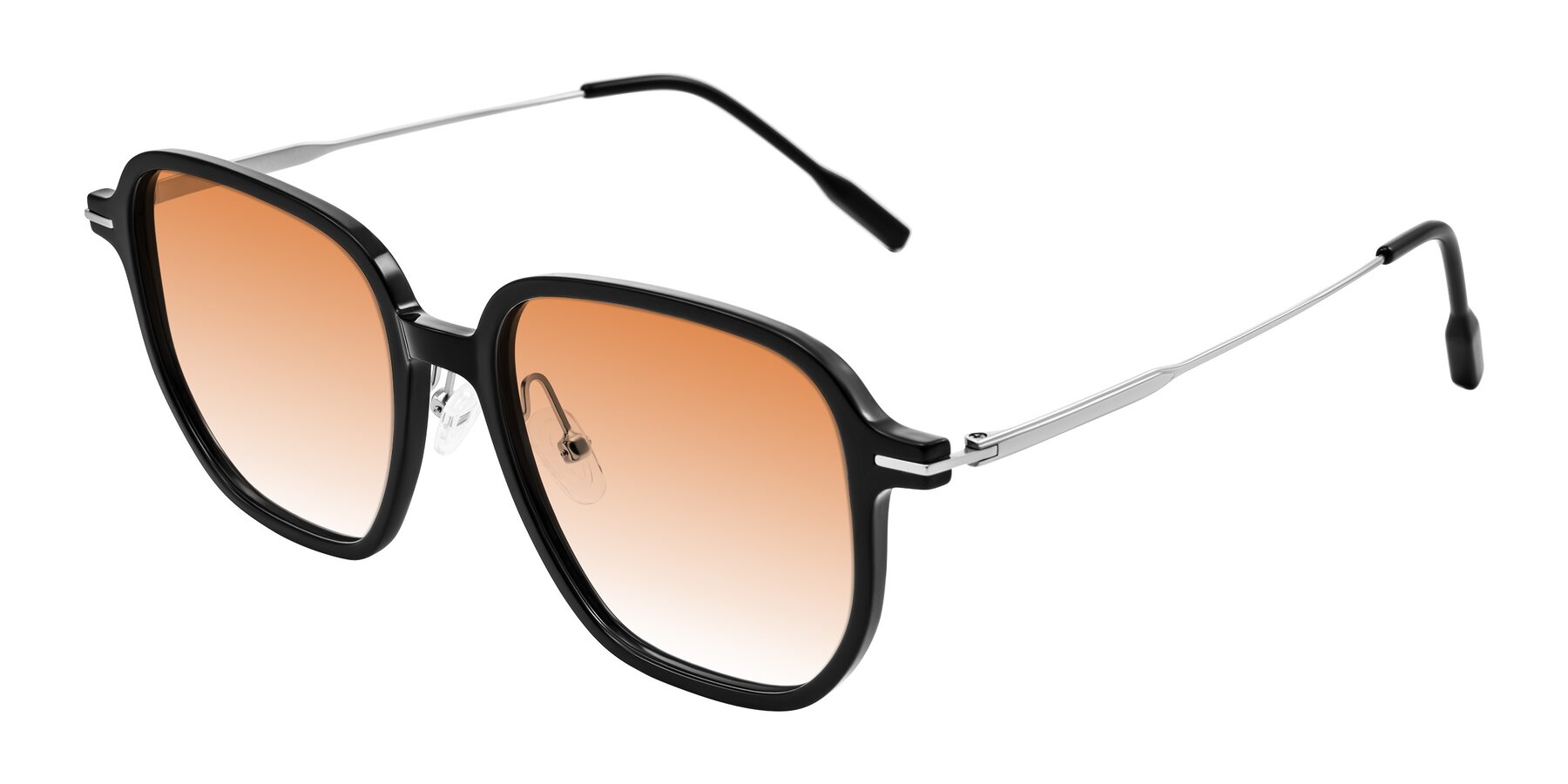Angle of Tulsah in Black with Orange Gradient Lenses