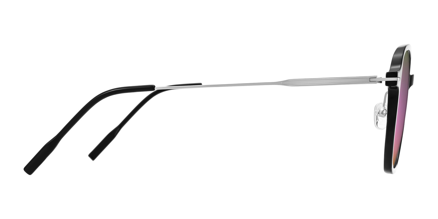 Side of Tulsah in Black with Pink Mirrored Lenses