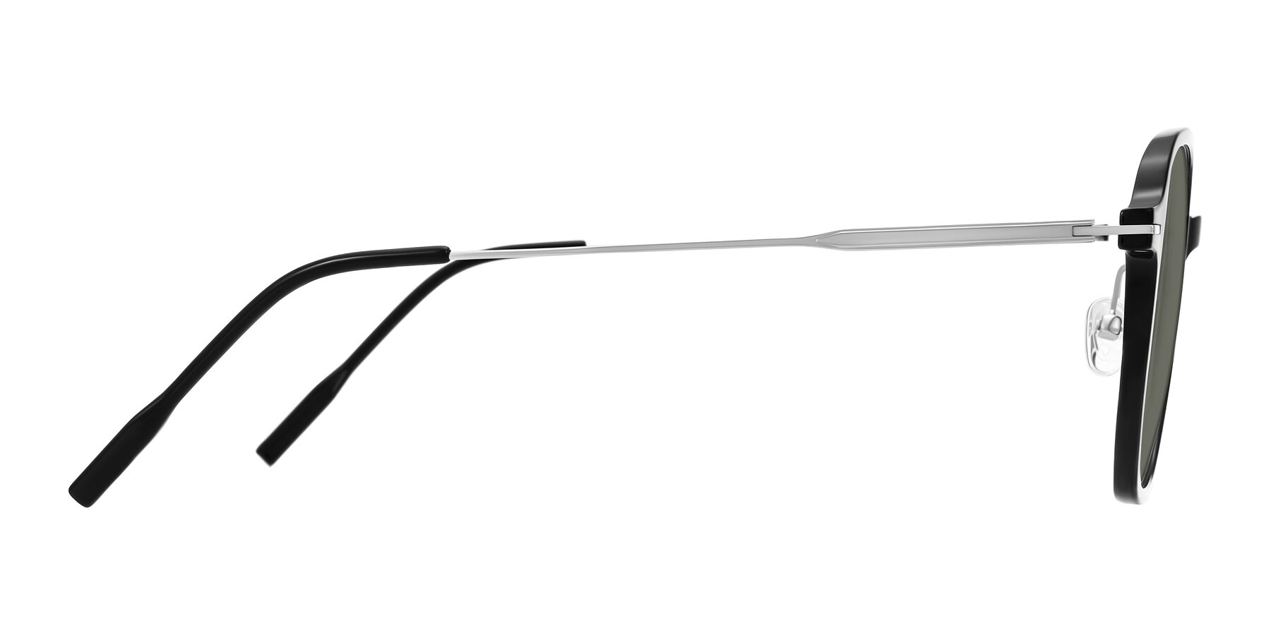 Side of Tulsah in Black with Gray Polarized Lenses