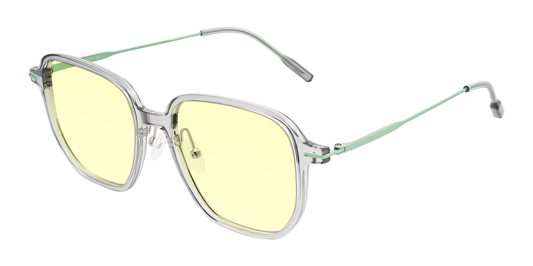 Angle of Tulsah in Transparent Gray with Light Yellow Tinted Lenses