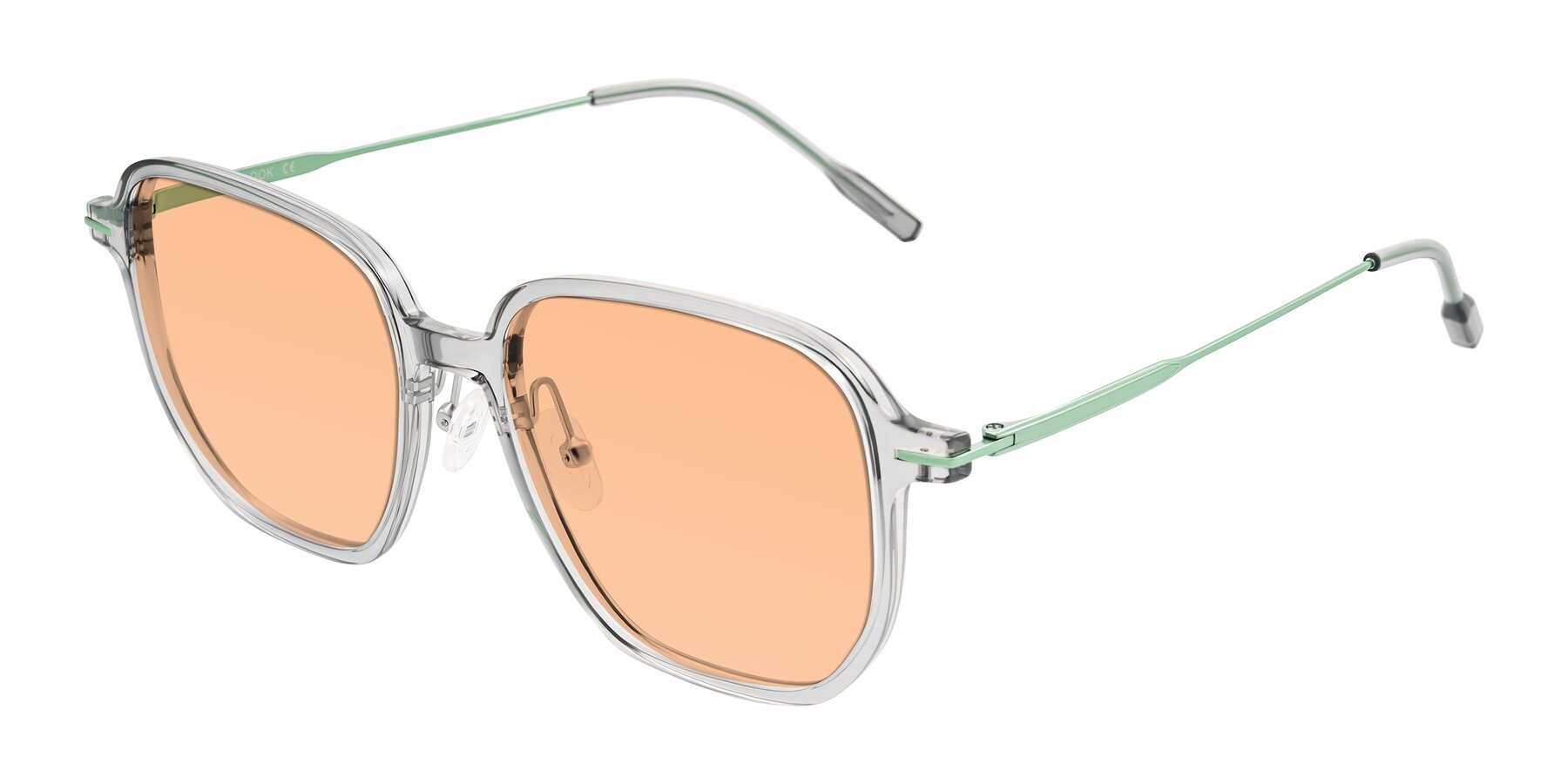 Angle of Tulsah in Transparent Gray with Light Orange Tinted Lenses