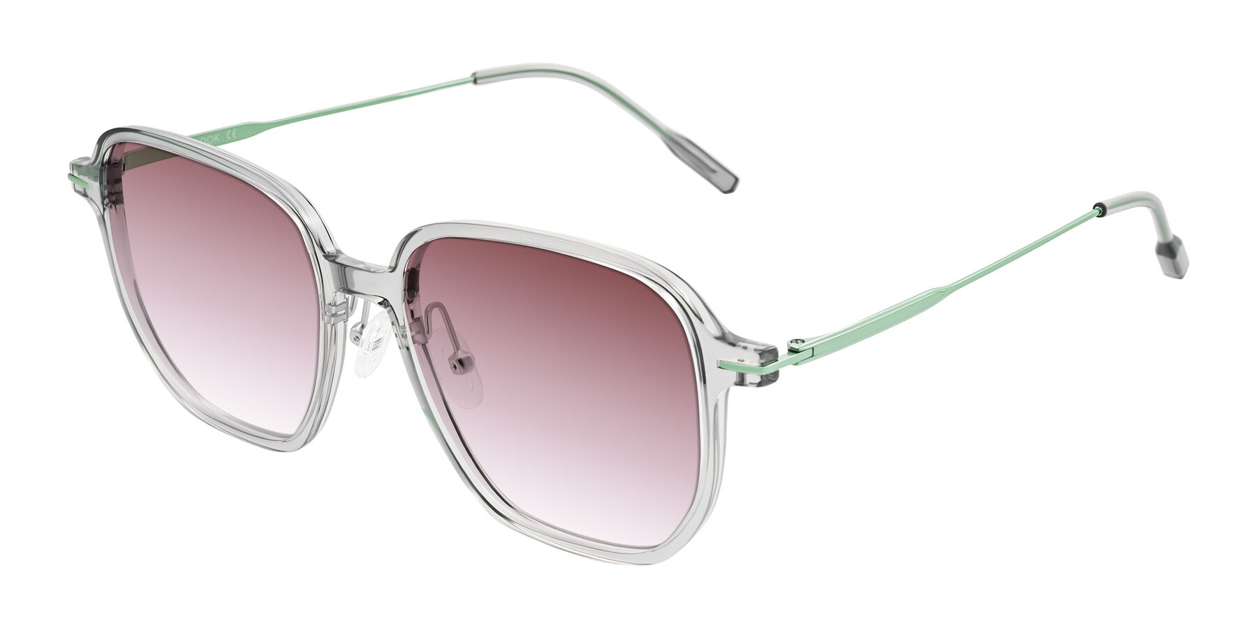 Angle of Tulsah in Transparent Gray with Garnet Gradient Lenses