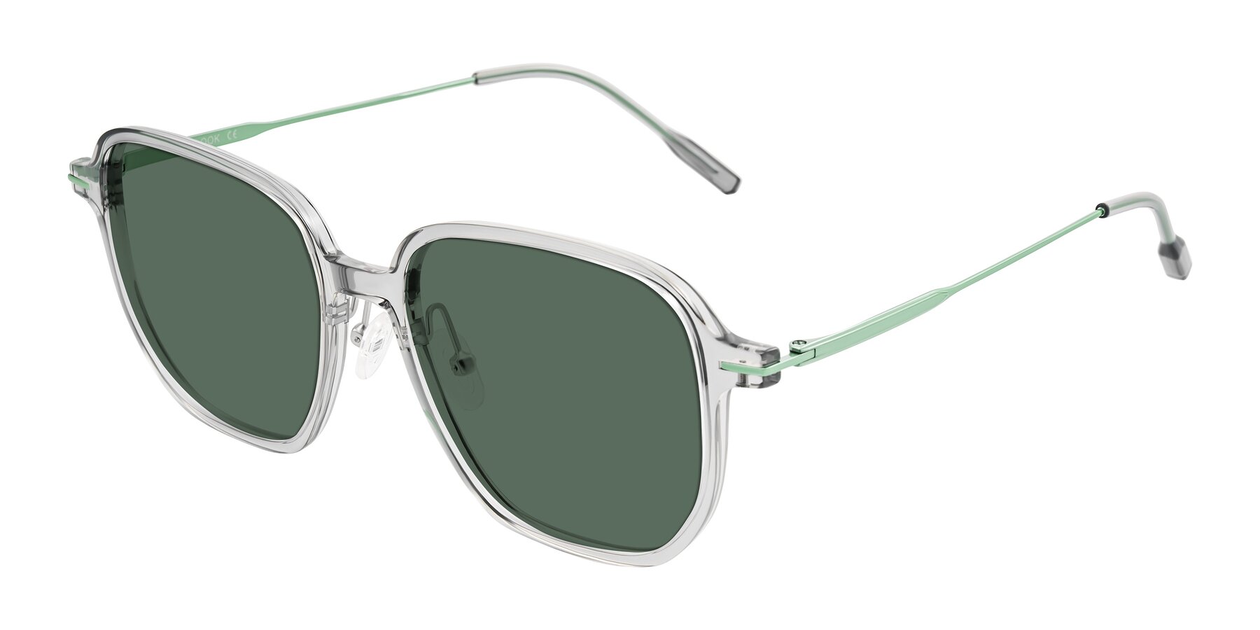 Angle of Tulsah in Transparent Gray with Green Polarized Lenses