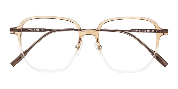 Front of Tulsah in Gradient Light Brown/Clear