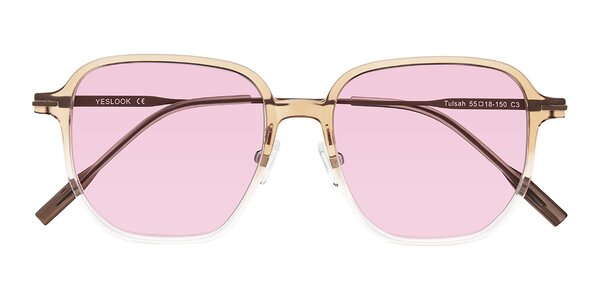 Front of Tulsah in Gradient Light Brown/Clear