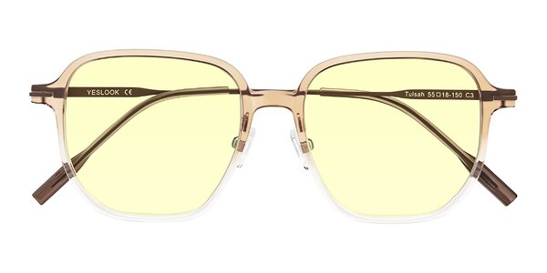 Front of Tulsah in Gradient Light Brown/Clear