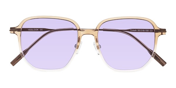 Front of Tulsah in Gradient Light Brown/Clear