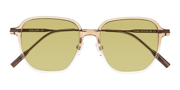 Front of Tulsah in Gradient Light Brown/Clear