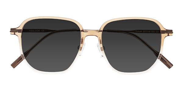 Front of Tulsah in Gradient Light Brown/Clear