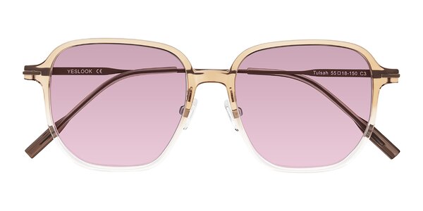 Front of Tulsah in Gradient Light Brown/Clear