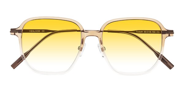 Front of Tulsah in Gradient Light Brown/Clear