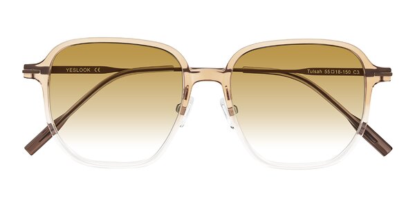 Front of Tulsah in Gradient Light Brown/Clear
