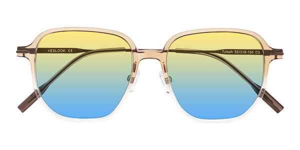 Front of Tulsah in Gradient Light Brown/Clear