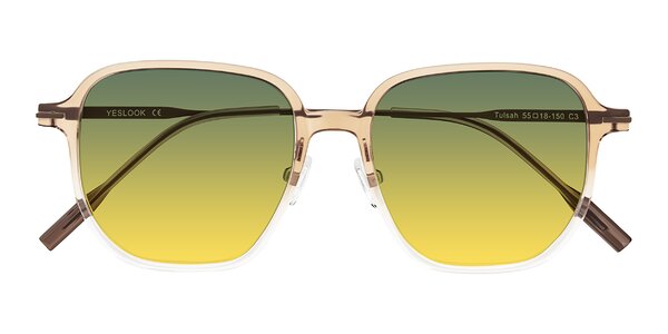 Front of Tulsah in Gradient Light Brown/Clear