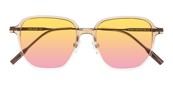 Front of Tulsah in Gradient Light Brown/Clear