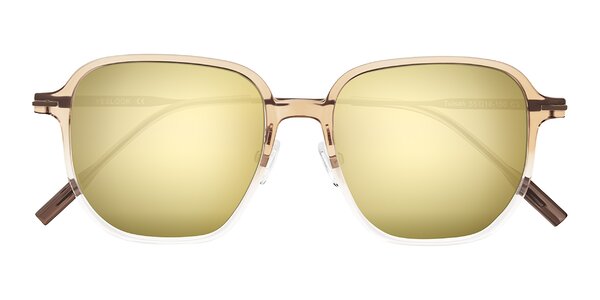 Front of Tulsah in Gradient Light Brown/Clear
