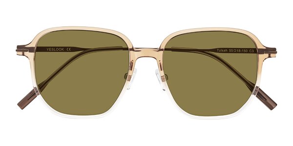 Front of Tulsah in Gradient Light Brown/Clear