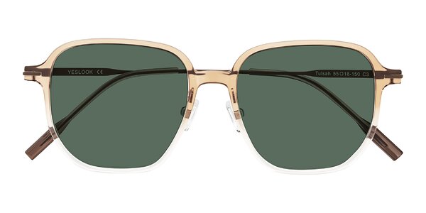 Front of Tulsah in Gradient Light Brown/Clear