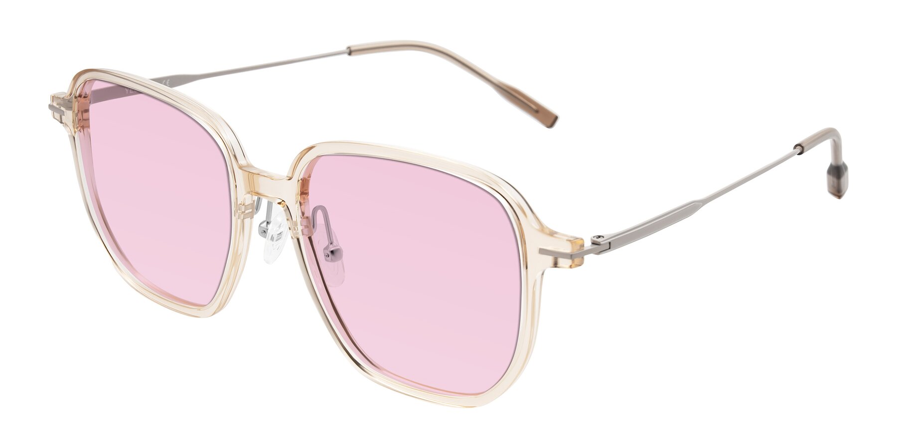 Angle of Tulsah in Light Orange with Light Pink Tinted Lenses