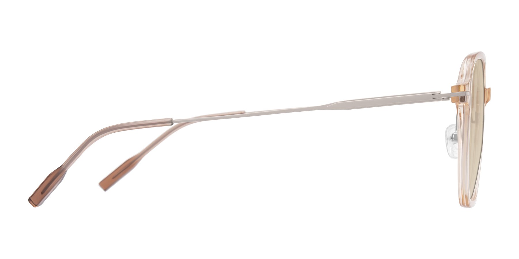 Side of Tulsah in Light Orange with Light Brown Tinted Lenses