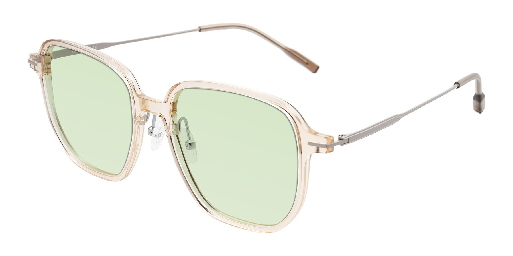 Angle of Tulsah in Light Orange with Light Green Tinted Lenses
