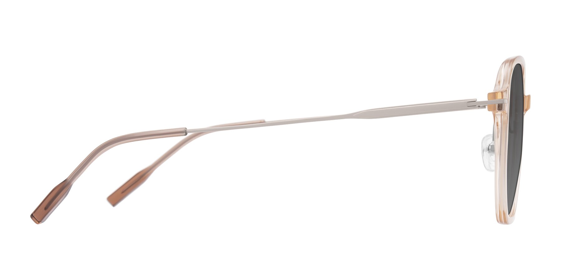 Side of Tulsah in Light Orange with Medium Gray Tinted Lenses