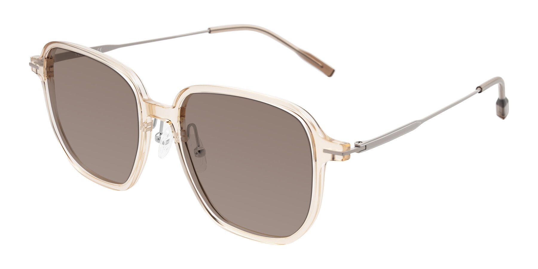 Angle of Tulsah in Light Orange with Medium Brown Tinted Lenses