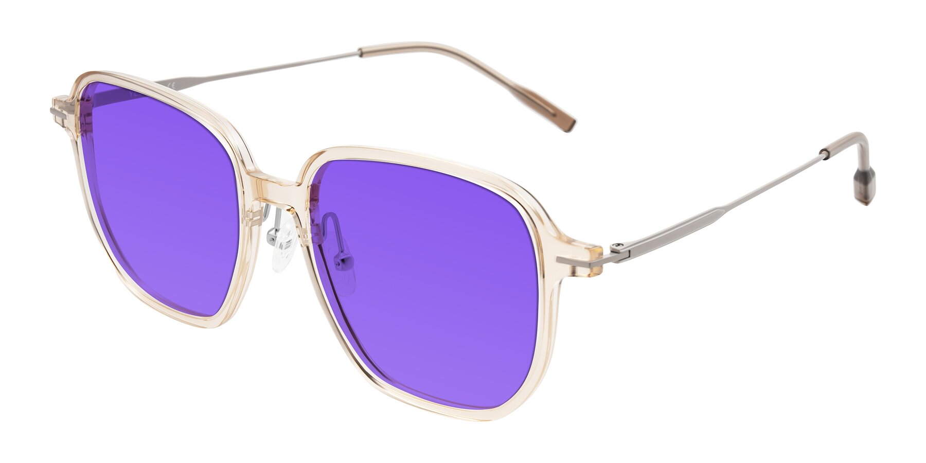 Angle of Tulsah in Light Orange with Purple Tinted Lenses