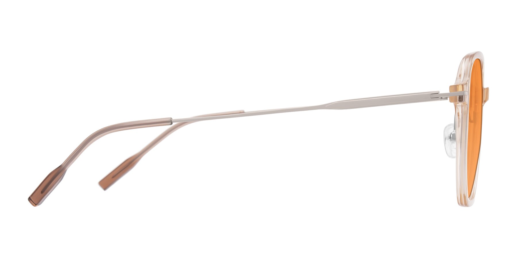 Side of Tulsah in Light Orange with Orange Tinted Lenses