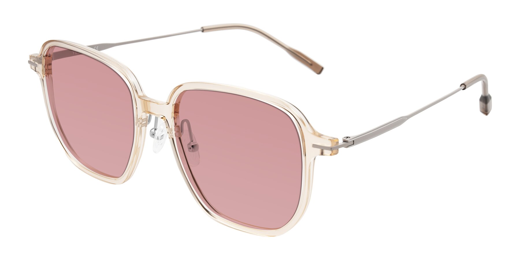 Angle of Tulsah in Light Orange with Medium Garnet Tinted Lenses