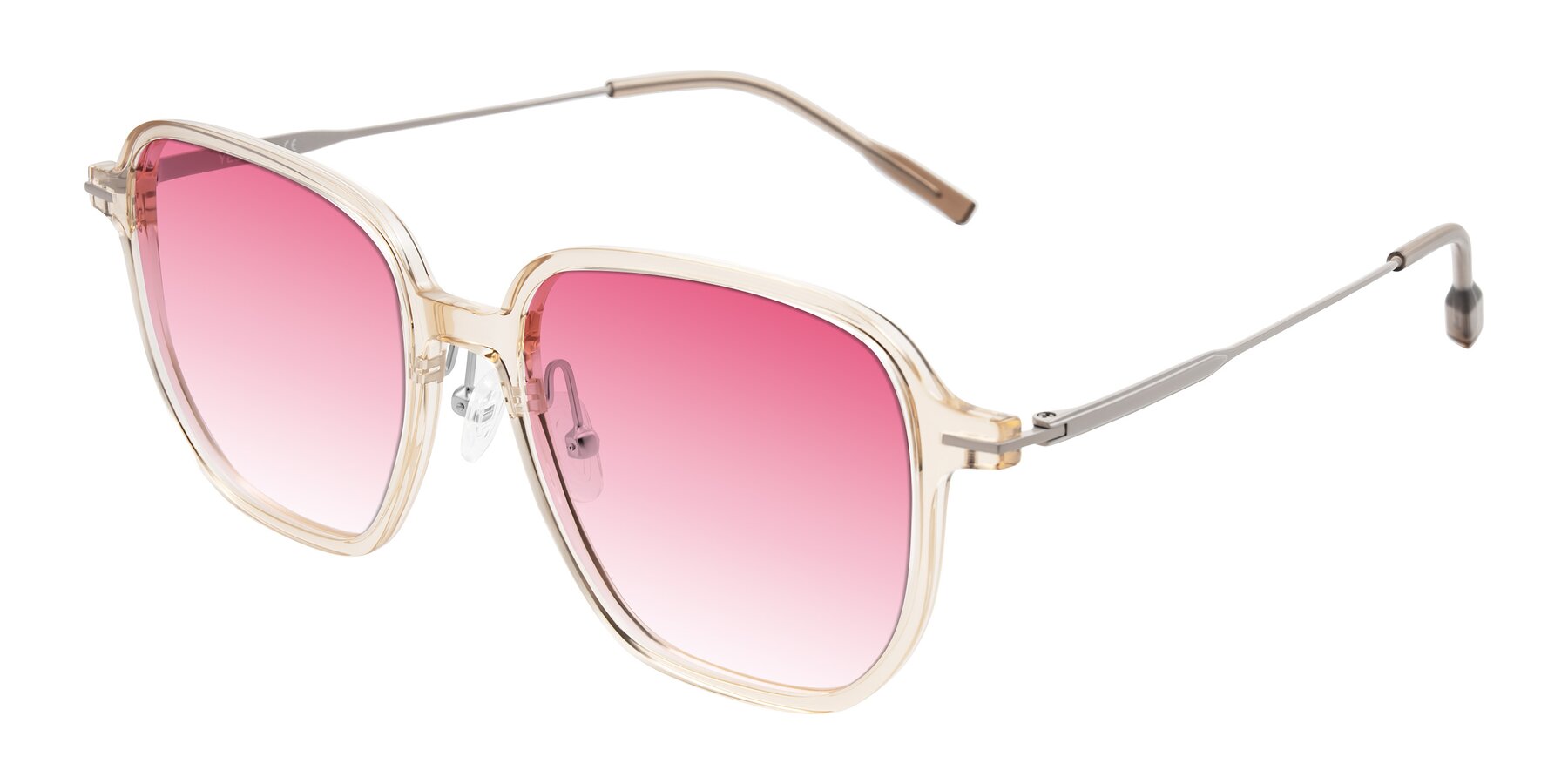 Angle of Tulsah in Light Orange with Pink Gradient Lenses
