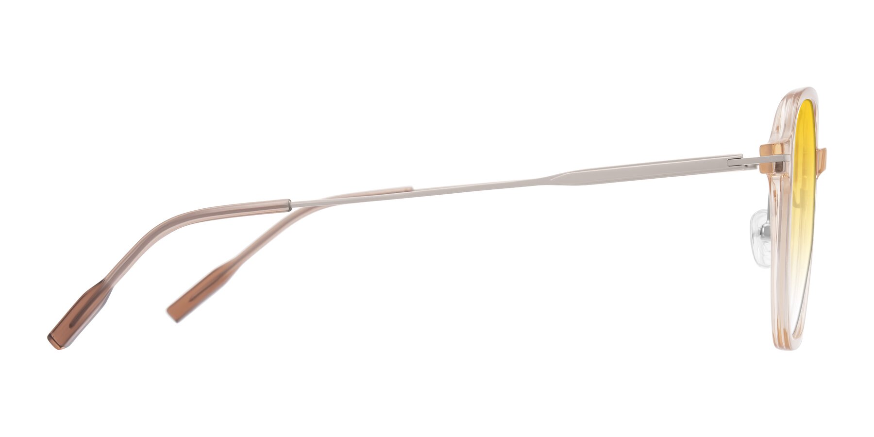 Side of Tulsah in Light Orange with Yellow Gradient Lenses