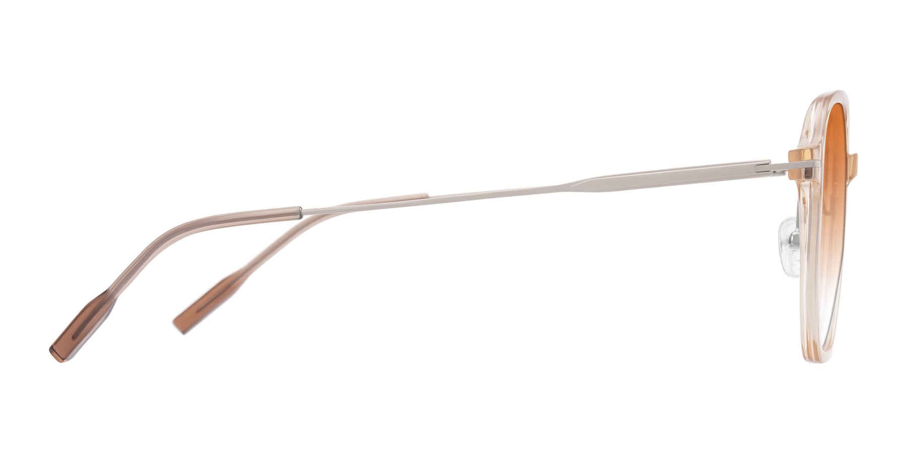 Side of Tulsah in Light Orange with Orange Gradient Lenses