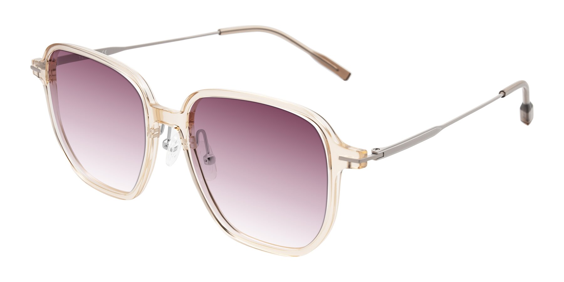 Angle of Tulsah in Light Orange with Wine Gradient Lenses
