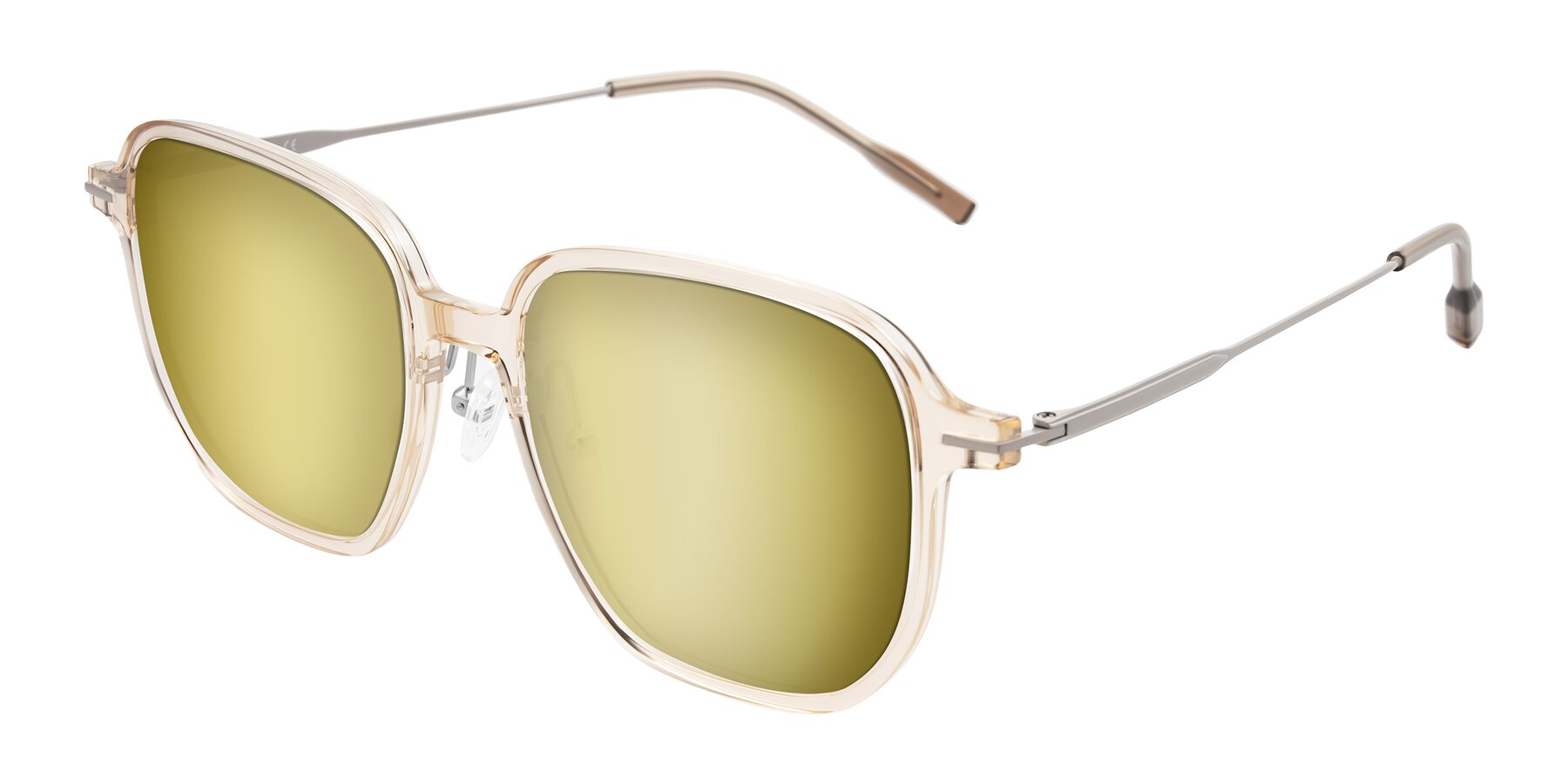 Angle of Tulsah in Light Orange with Gold Mirrored Lenses