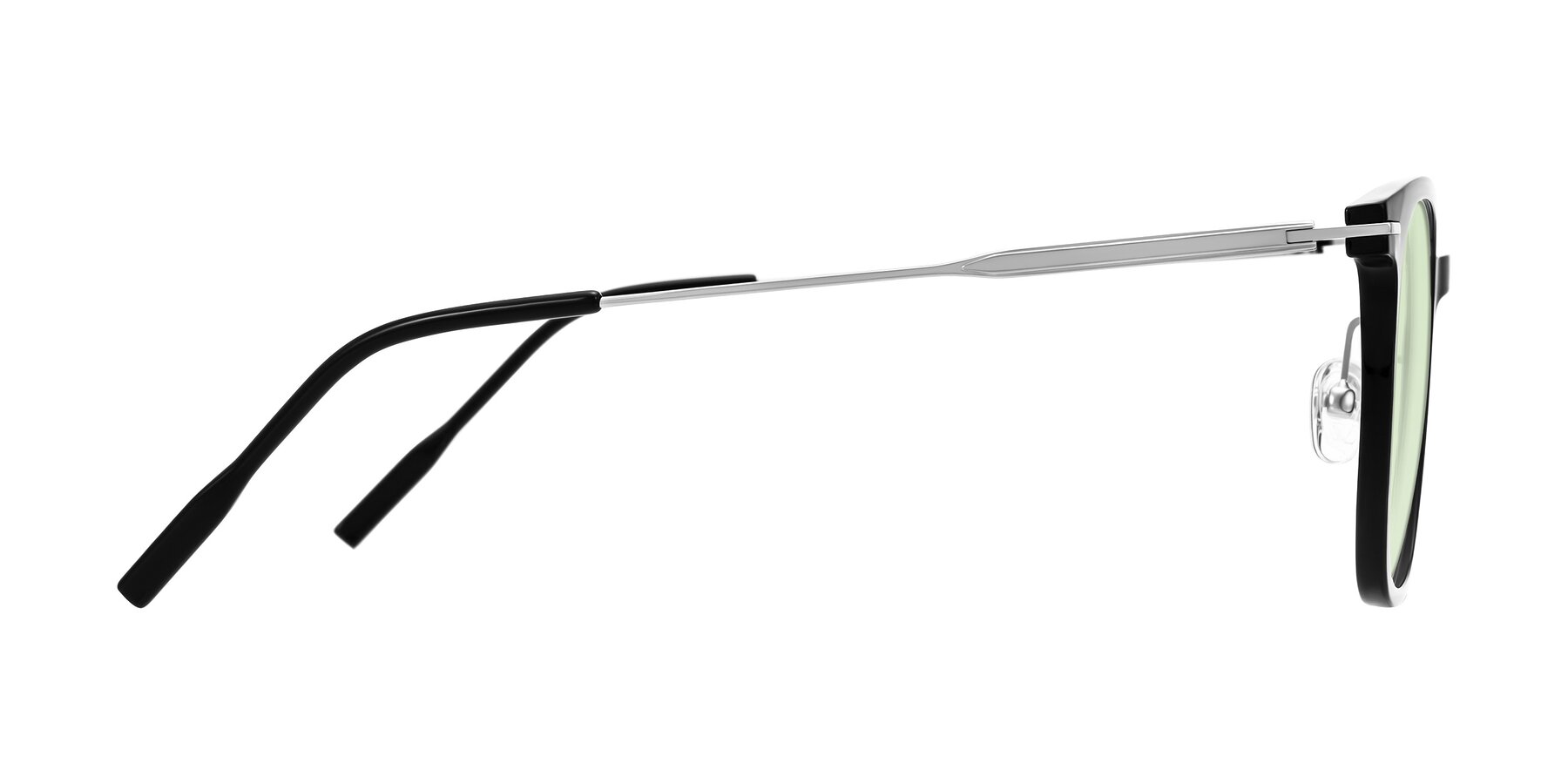 Side of Oonk in Black with Light Green Tinted Lenses