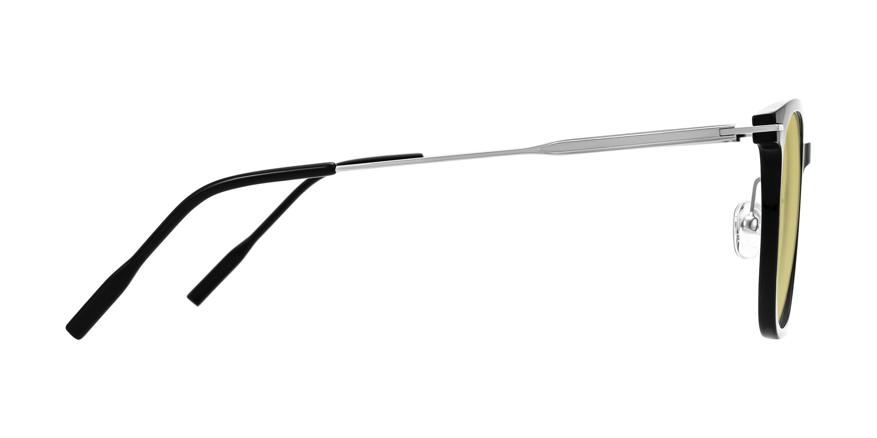 Side of Oonk in Black with Medium Champagne Tinted Lenses