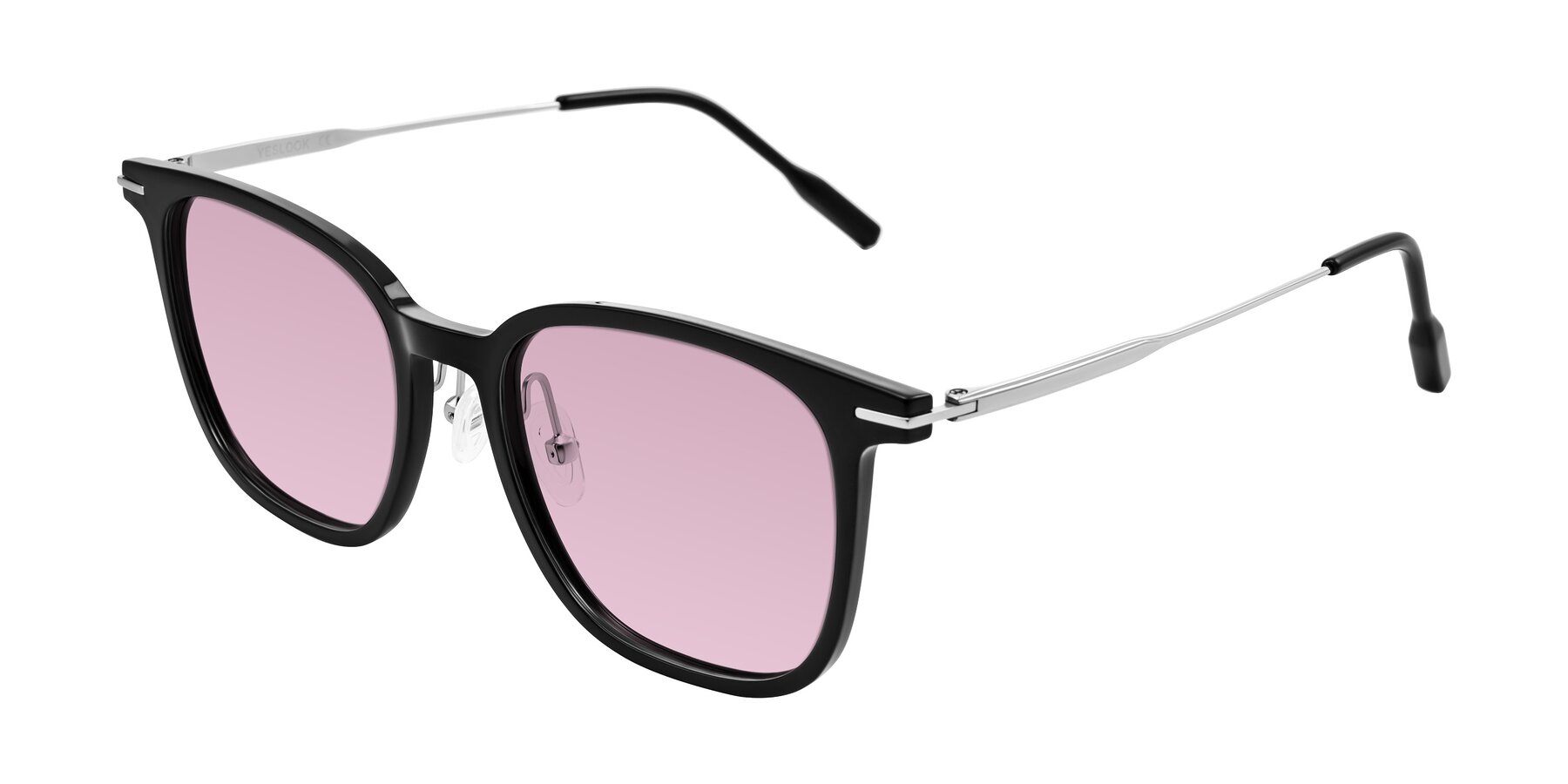 Angle of Oonk in Black with Light Wine Tinted Lenses