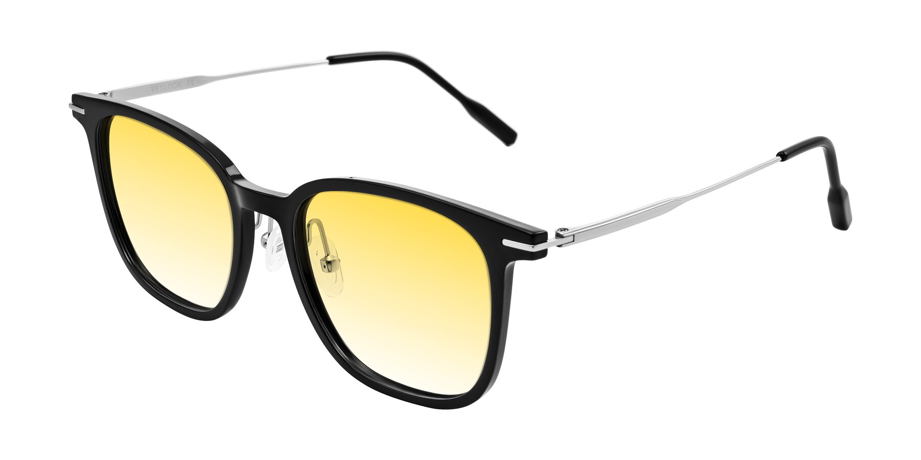 Angle of Oonk in Black with Yellow Gradient Lenses