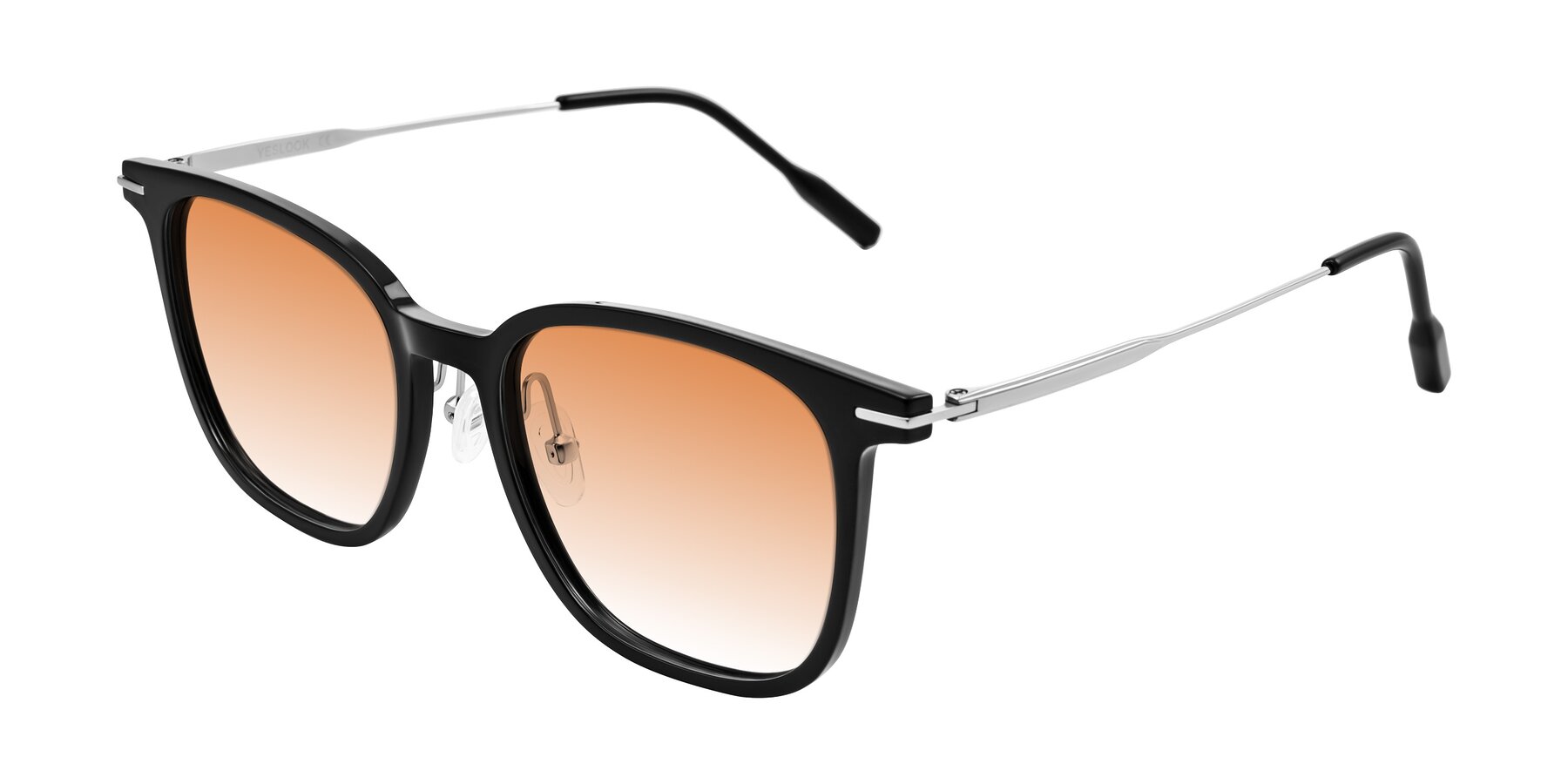 Angle of Oonk in Black with Orange Gradient Lenses