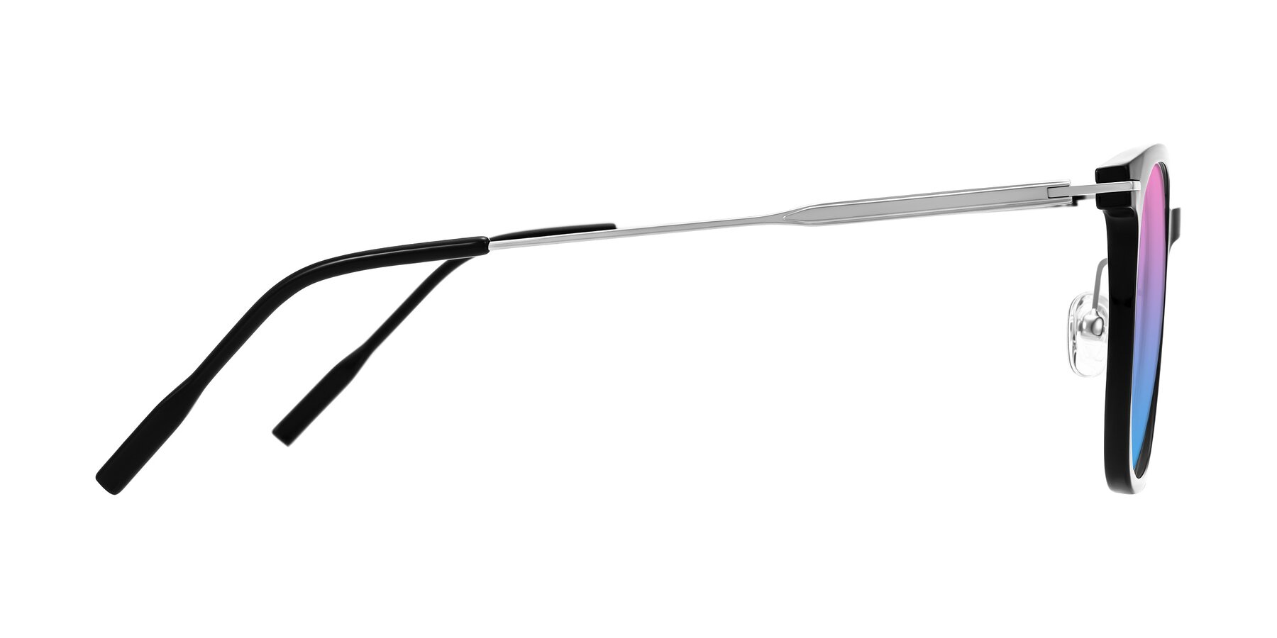 Side of Oonk in Black with Pink / Blue Gradient Lenses