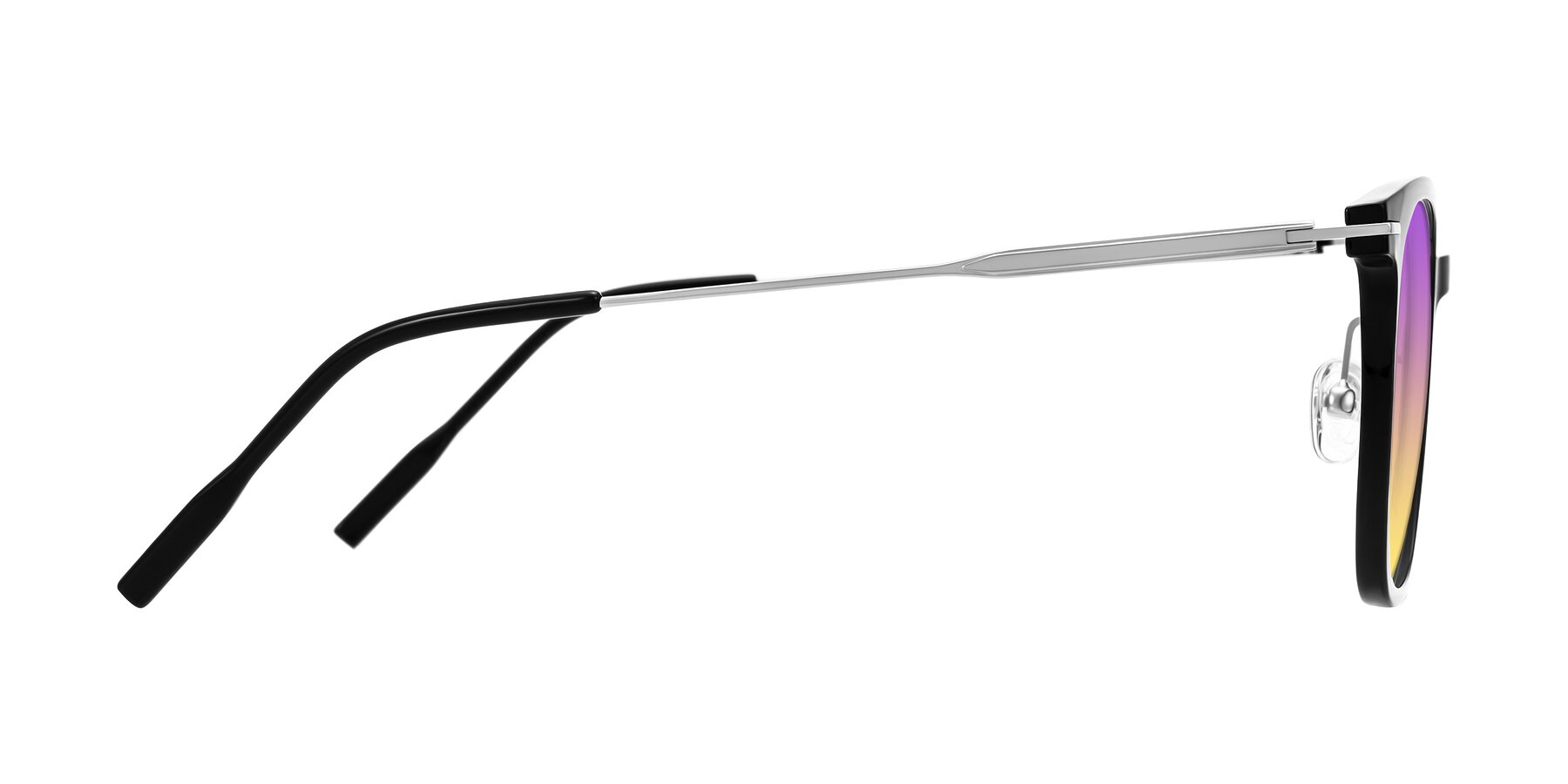 Side of Oonk in Black with Purple / Yellow Gradient Lenses