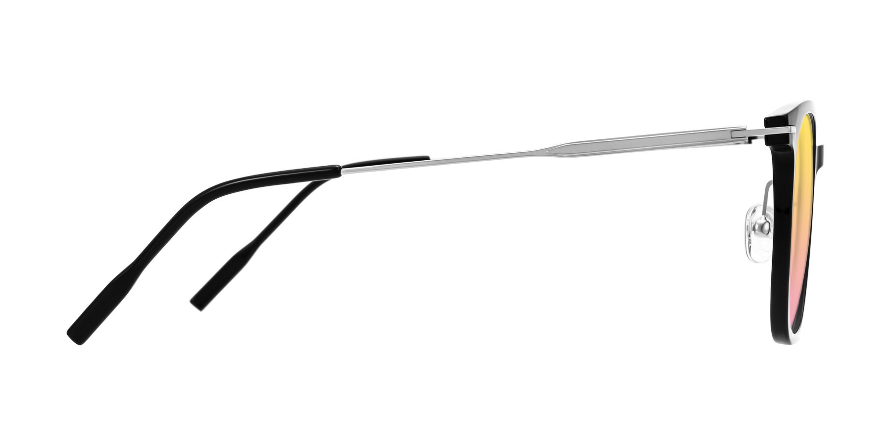 Side of Oonk in Black with Yellow / Pink Gradient Lenses
