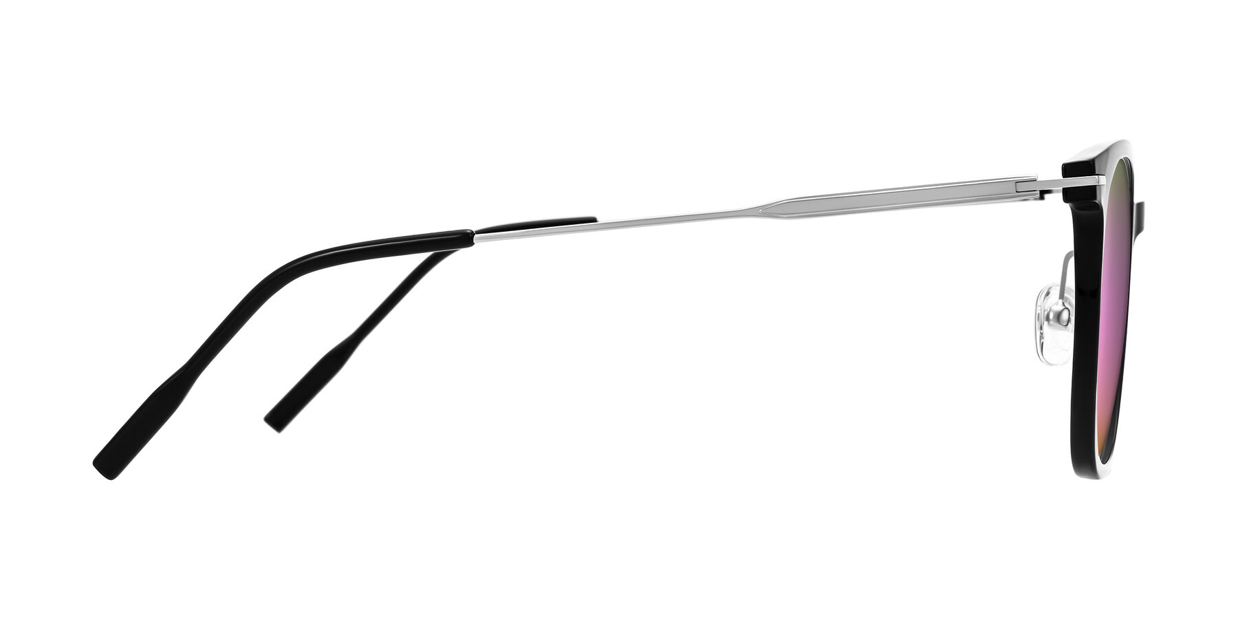 Side of Oonk in Black with Pink Mirrored Lenses