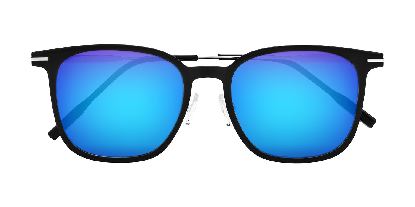 Oonk - Black Flash Mirrored Sunglasses