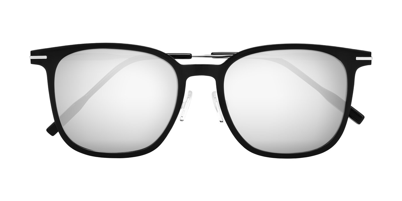 Oonk - Black Flash Mirrored Sunglasses