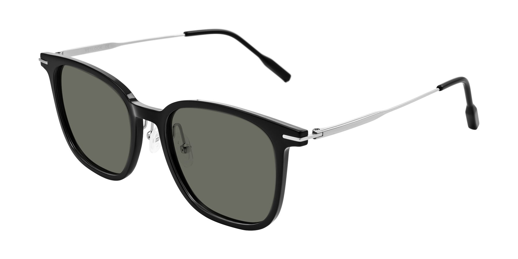 Angle of Oonk in Black with Gray Polarized Lenses