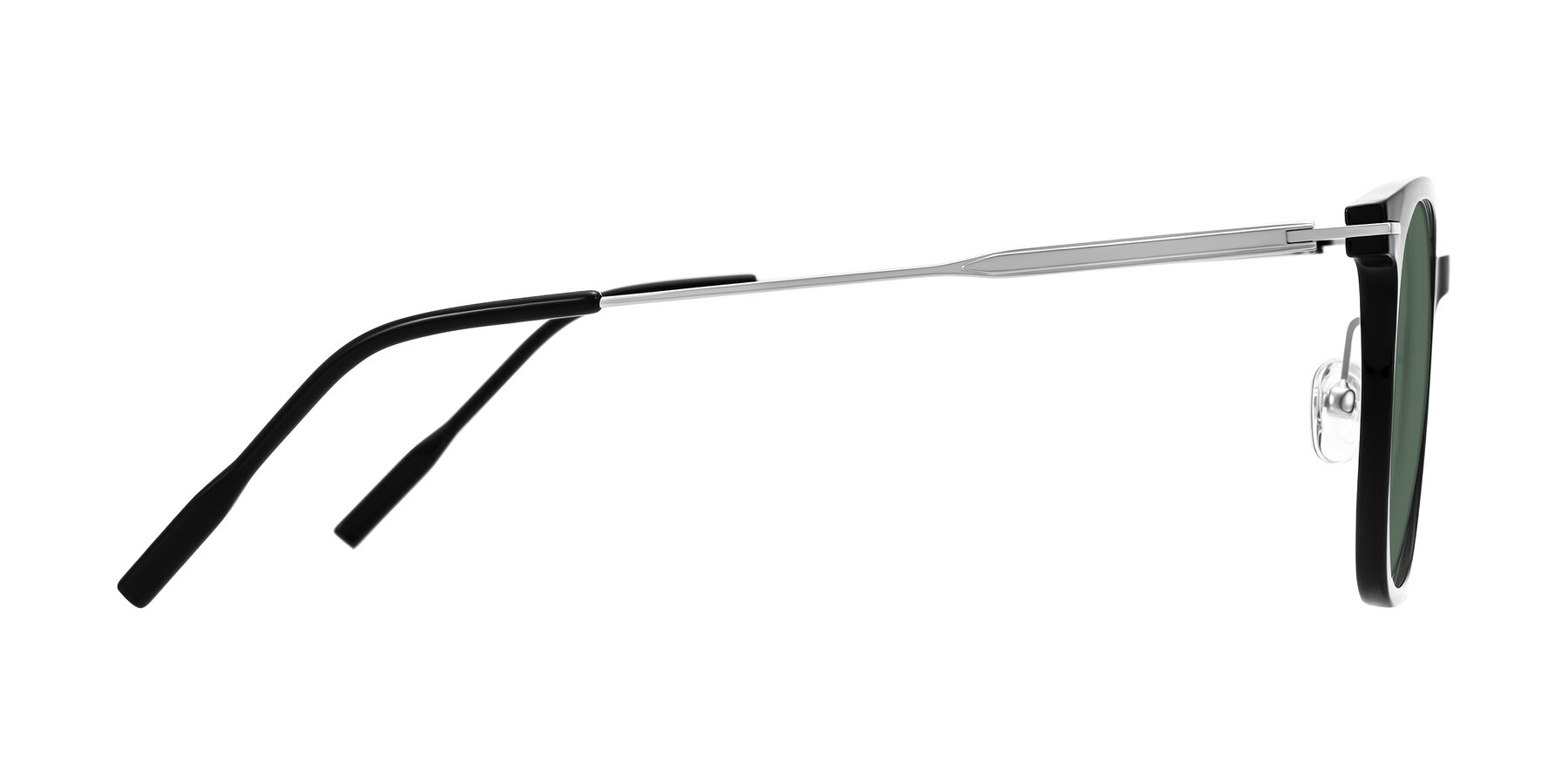 Side of Oonk in Black with Green Polarized Lenses