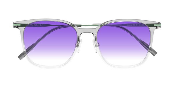 Front of Oonk in Gradient Light Gray/Clear